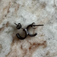 09 Tiny Hoop, Embellished (black rhodium)